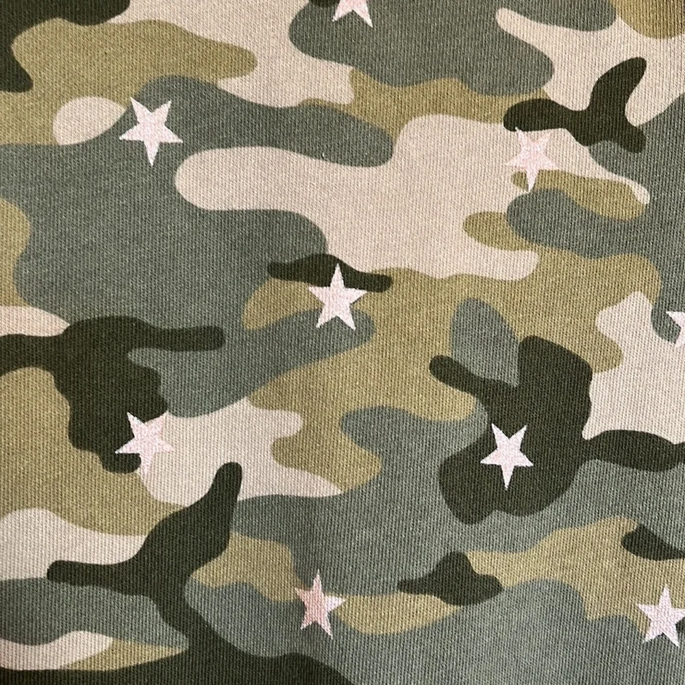 Gap Kids Short Sleeve Green Camo Cotton Dress